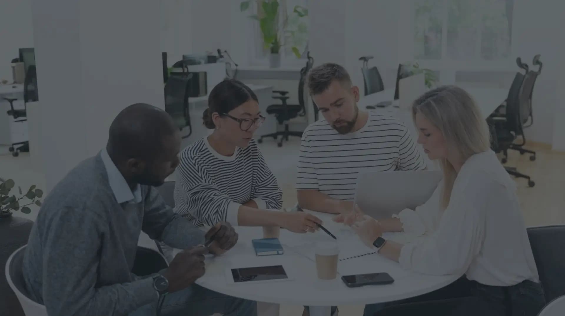 People at a meeting table